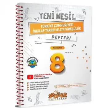 Spoiler 8.Sınıf İnkılap Tarihi Defter 2024-25