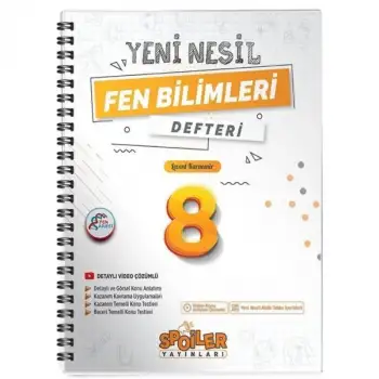 Spoiler 8.Sınıf Fen Bilimleri Defter 2024-25