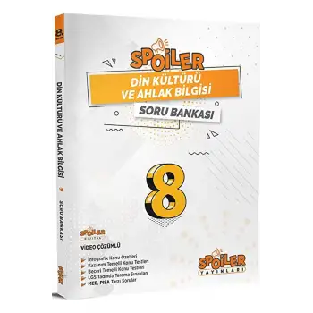 Spoiler 8.Sınıf Din Kültürü Soru Bankası 2024-25