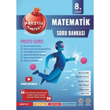 Nartest 8.Sınıf Matematik Prestij Soru Bankası 2025-26
