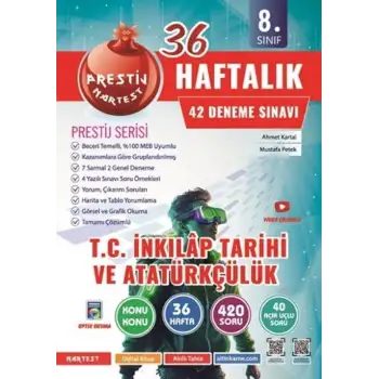 Nartest 8.Sınıf T.C. İnkılap Tarihi Ve Atatürkçülük Haftalık Deneme 2025-26