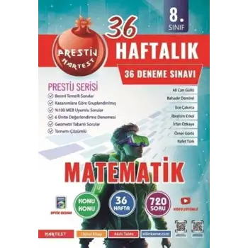Nartest 8.Sınıf Matematik 36 Haftalık Deneme 2025-26