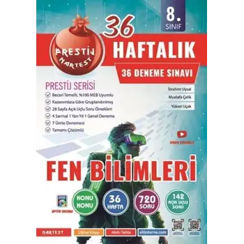 Nartest 8.Sınıf Fen Bilimleri Haftalık Deneme 2025-26
