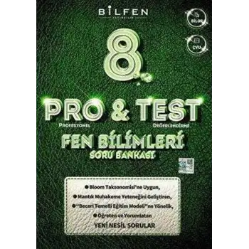 Bilfen 8.Sınıf Protest Fen Bilimleri Soru Bankası