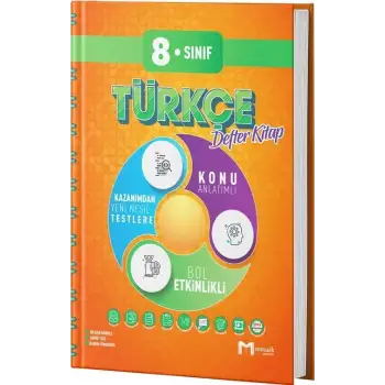 Mozaik 8.Sınıf Türkçe İntro Defter 2025-26