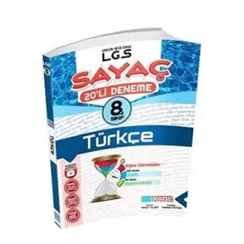 Evrensel 8.Sınıf Türkçe Sayaç 20 Li Deneme