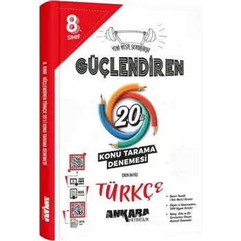 Ankara 8.Sınıf Güçlendiren 20 Li Türkçe Konu Tarama Denemesi