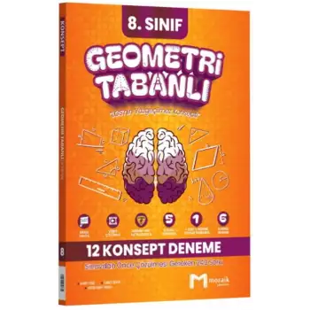 Mozaik 8.Sınıf LGS Geometri Tabanlı 12 Konsept Deneme 2025-26