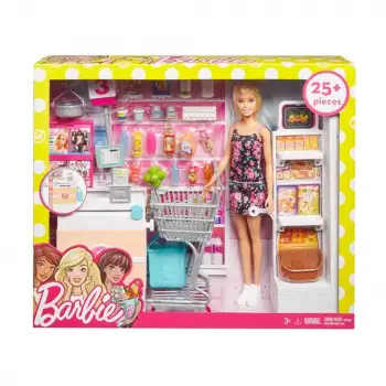 Mattel Barbie Süpermarkette Oyun Seti Mtl-Frp01