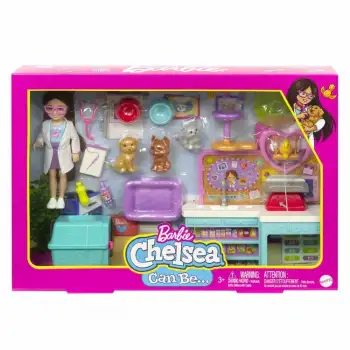 Mattel Barbie Chelsea Meslekleri Öğreniyor Veteriner Oyun Seti Mtl-Hgt12
