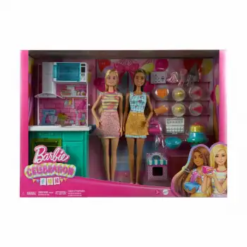 Mattel Barbie Brooklyn Ve Malibu Pasta Yapıyor Oyun Seti Mtl-Hjy94