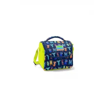Yaygan Coral Hıgh Kids Lacivert Neon Sarı Monster Desenli Thermo Beslenme Çantası 11726