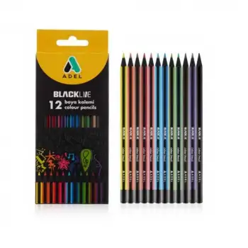 Adel Kuru Boya Kalemi Blackline12 Li Tam Boy 2112312