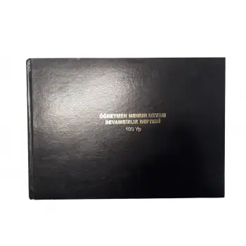 Altınyıldız Öğretmen Devam Devamsızlık Defteri Ciltli Dvm-185 Yatay