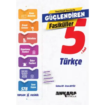 Ankara 5.Sınıf Türkçe Güçlendiren Fasikül Seti 2025-26