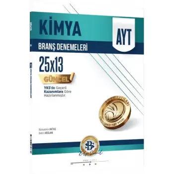 Bilgisarmal Ayt Deneme Kimya 25Li 2025-26