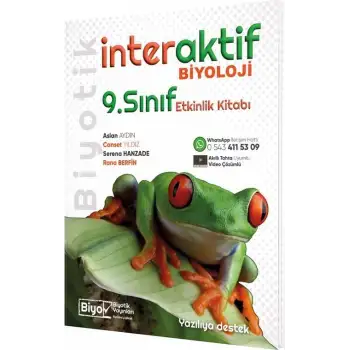Biyotik 9.Sınıf Biyoloji İnteraktif Etkinlikli Soru Bankası 2025-26