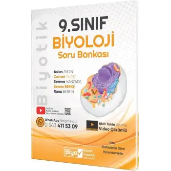 Biyotik 9.Sınıf Biyoloji Soru Bankası 2025-26