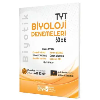 Biyotik Tyt Biyoloji Deneme 60X6 2025-26