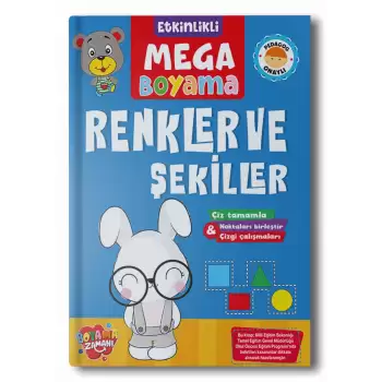 Boyama Zamanı Etkinlikli Mega Boyama Renkler Şekiller
