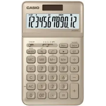 Casıo Hesap Makinesi Masaüstü JW-200SC-GD Altın