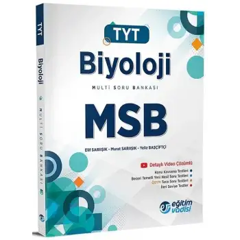 Eğitimvadisi Tyt Biyoloji Multi Soru Bankası Msb 2025-26