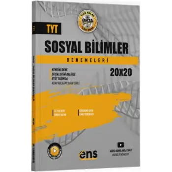 Ensdestek Destek Tyt Sosyal Bilim Deneme 20 Li 2025-26