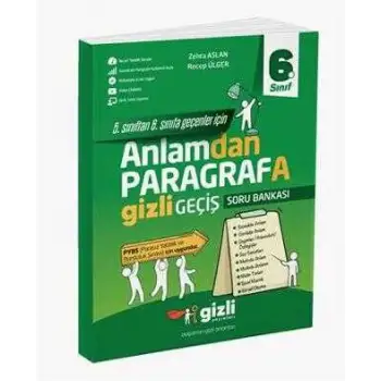 Gizli 6.Sınıf İlk Adım Anlamdan Paragrafa Gizli Geçiş 2025-26