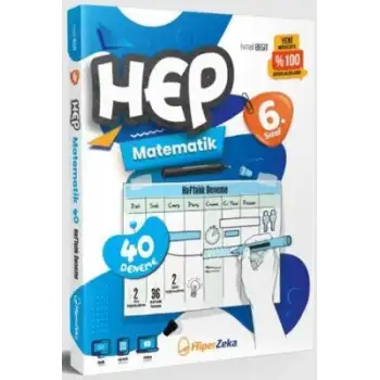 Hiperzeka 6.Sınıf Hep Matematik 40 Deneme 2025-26
