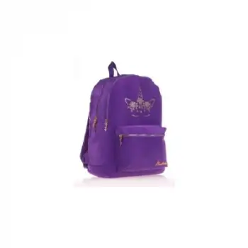 Kaukko Print Sırt Çantası Mor K1549