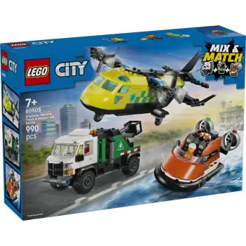Lego City Uçak Servis Kamyonu Ve Hovercraft Karışımı LSC-60505