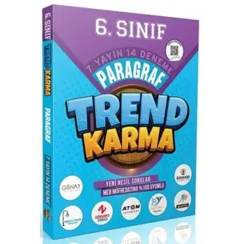 Liderlerkarması 6.Sınıf Trend Karma Paragraf Denemeleri 7 Yayın 14 Deneme 2025-26