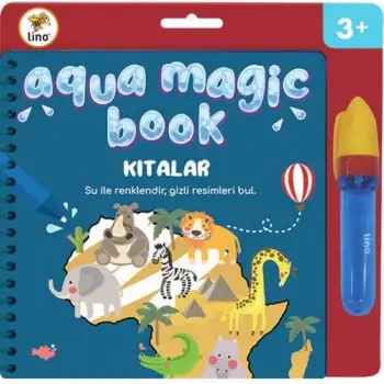 Lino Aqua Magic Book Kıtalar Sihirli Boyama Kitabı Tfl-1001