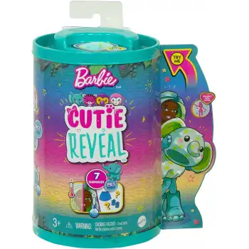 Mattel Barbie Cutie Reveal Bebekler Chelsea Tropikal Orman Serisi Fil Hkr13