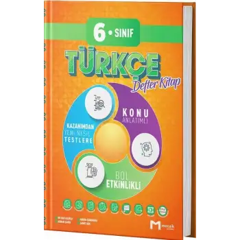 Mozaik 6.Sınıf Türkçe Defter 2025-26