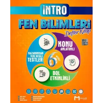 Mozaik 6.Sınıf Fen Bilimleri İntro Defter 2025-26