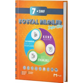 Mozaik 7.Sınıf Sosyal Bilimleri İntro Defter 2025-26