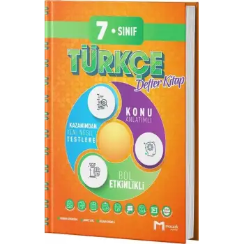Mozaik 7.Sınıf Türkçe Defter 2025-26