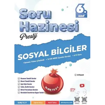 Nartest 6.Sınıf Prestij Sosyal Bilgiler Soru Hazinesi 2025-26