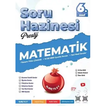Nartest 6.Sınıf Prestij Matematik Soru Hazinesi 2025-26