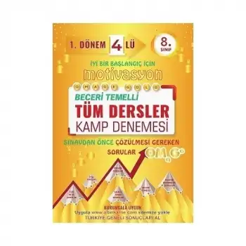 Omage 8.Sınıf 1. Dönem Tüm Dersler 4’lü Motivasyon Denemesi Kampanyalı