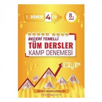 Omage 8.Sınıf 1. Dönem Tüm Dersler 4’lü Gold Kamp Denemesi Kampanyalı