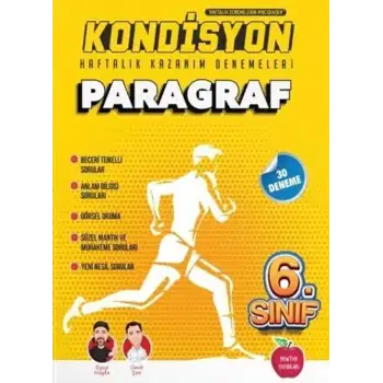 Newton 6.Sınıf Paragraf Kondisyon Haftalık Kazanım Denemeleri 2025-26