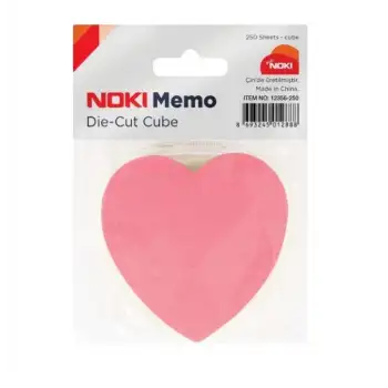 Noki Yapışkanlı Not Kağıt 75x75 Kalp 250 Yp 12356