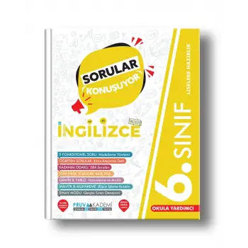 Pruva 6.Sınıf İngilizce Sorular Konuşuyor Soru Bankası