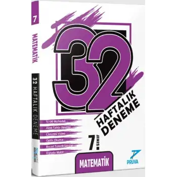 Pruva 7.Sınıf Matematik 32 Haftalık Deneme 2025-26