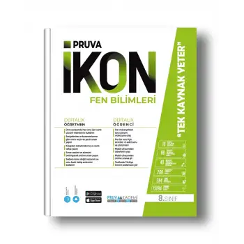 Pruva 8.Sınıf Fen Bilimleri İkon Etkinlikli Soru Bankası