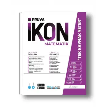 Pruva 8.Sınıf Matematik İkon Etkinlikli Soru Bankası