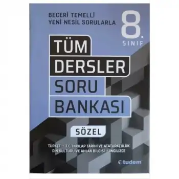 Tudem 8.Sınıf Tüm Dersler Beceri Temelli Soru Bankası