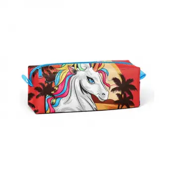 Yaygan Coral High Hardal Kahverengi Uncorn Desenli Kalem Çantası 22371